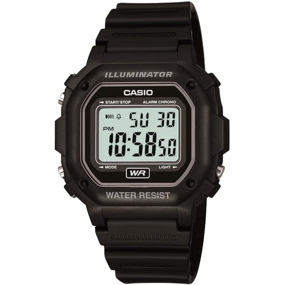 Casio F108WH Series Mens Digital Watch Illuminator Water Resistant LED Light Daily Alarm 1/100 SEC Stopwatch