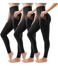 SINOPHANT High Waisted Leggings with Pockets Women, Full Length Capri Buttery Soft Stretchy Yoga Pants