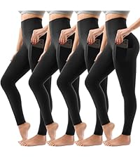 SINOPHANT High Waisted Leggings with Pockets Women, Full Length Capri Buttery Soft Stretchy Yoga Pants