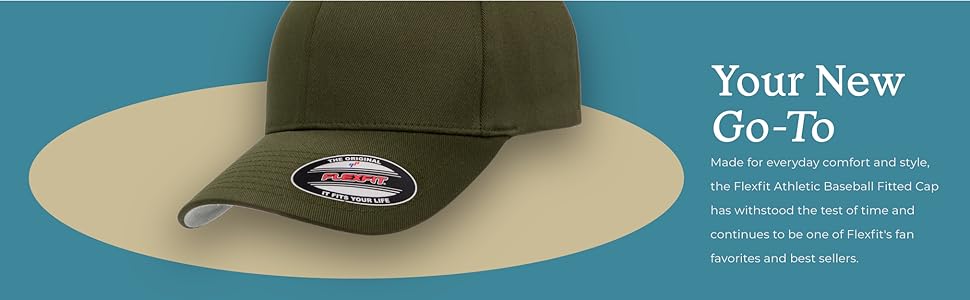 Flexfit Men's Athletic Baseball Fitted Cap