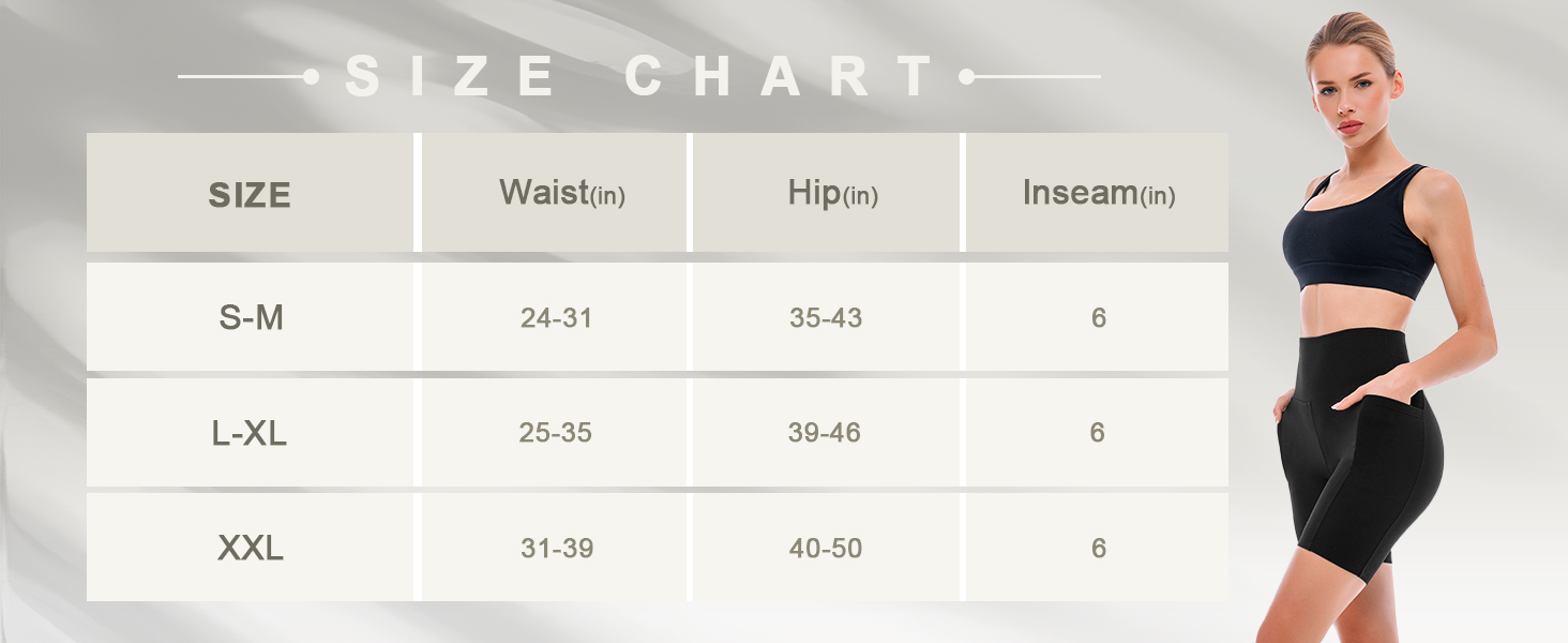 Leafigure 2 Pack Womens Biker Shorts with Pockets, High Waisted Yoga Shorts