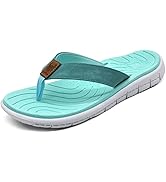 KuaiLu Flip Flops for Women with Arch Support Yoga Mat Slip On Sandals
