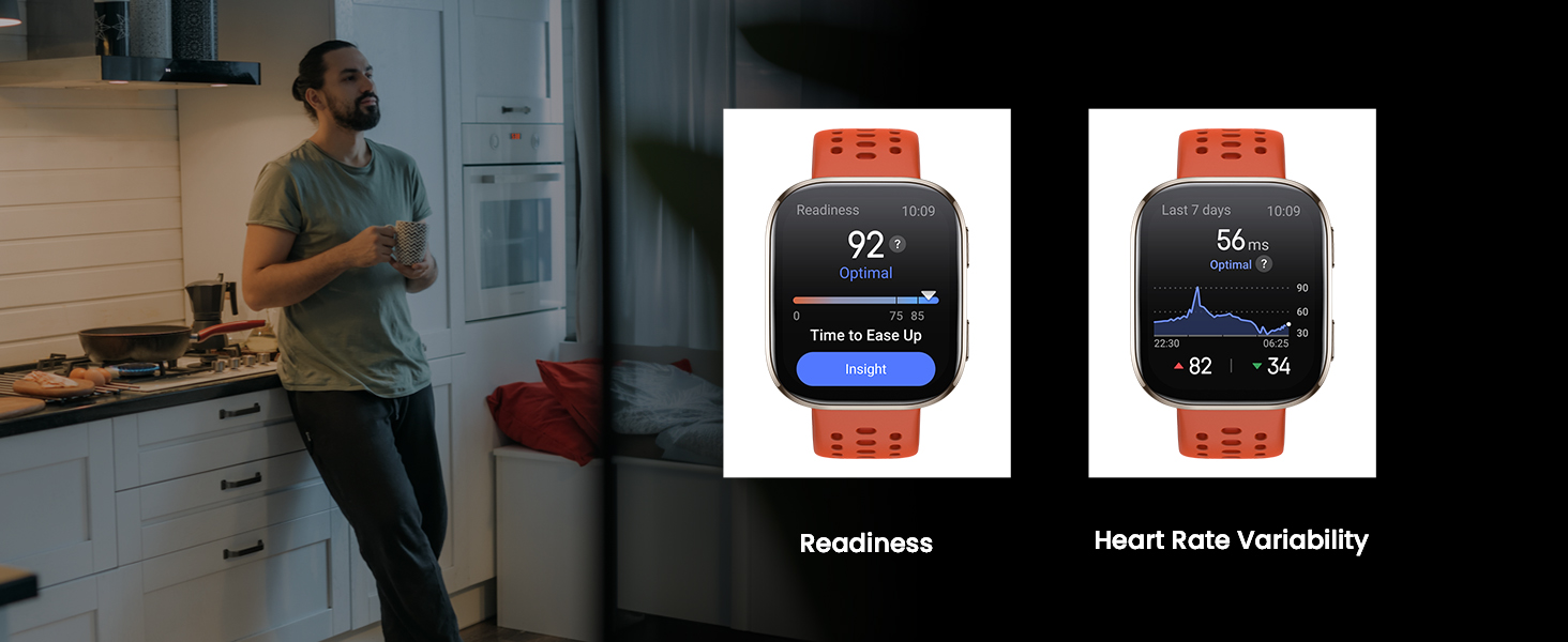 Amazfit Bip 6 Smart Watch 46mm, 14 Day Battery, 1.97 AMOLED Display, GPS and Free Maps, Bluetooth Call and Text, Health Fitness and Sleep Tracker, 140+ Workout Modes