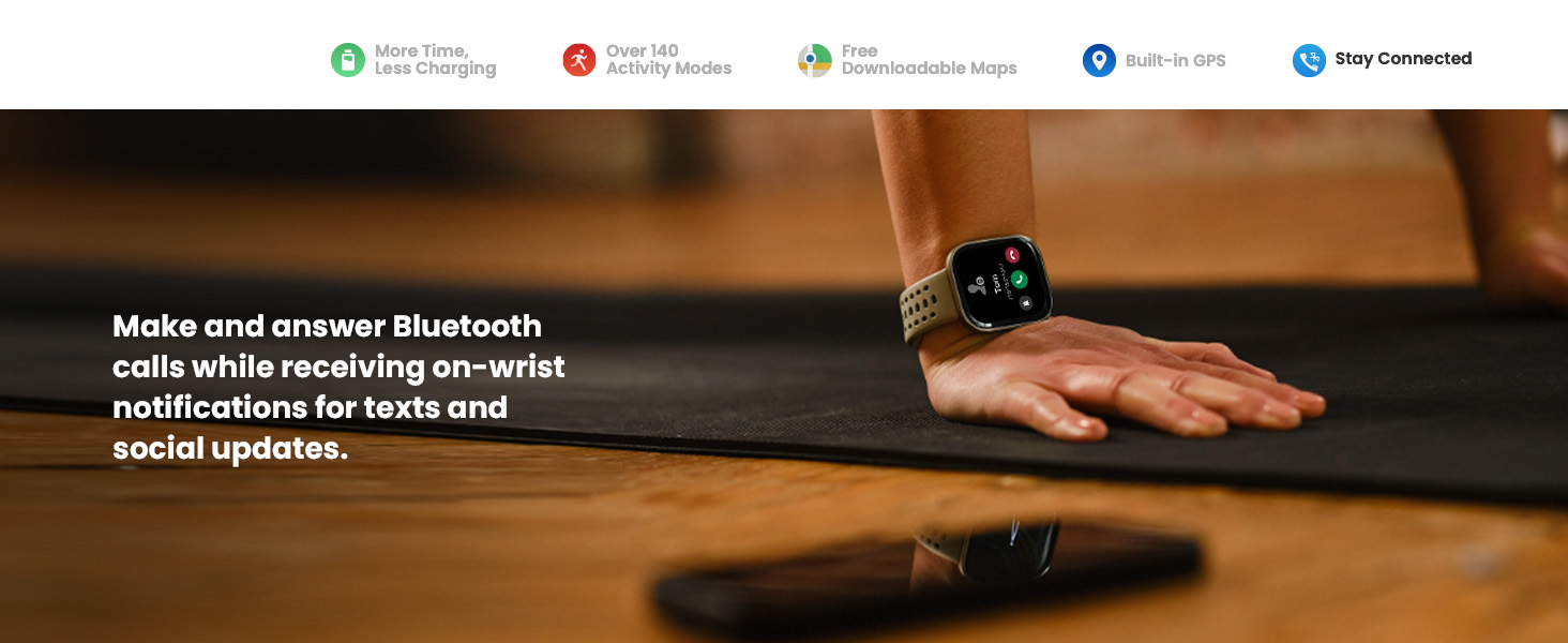 Amazfit Bip 6 Smart Watch 46mm, 14 Day Battery, 1.97 AMOLED Display, GPS and Free Maps, Bluetooth Call and Text, Health Fitness and Sleep Tracker, 140+ Workout Modes