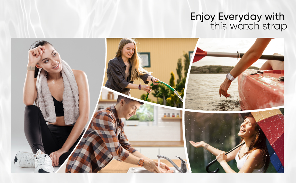 10 Pack Stretchy Bands Compatible with Apple Watch Band 40mm 38mm 41mm 42mm 44mm 45mm 46mm 49mm, Water-Resistant Solo Loop Elastic Sport Straps