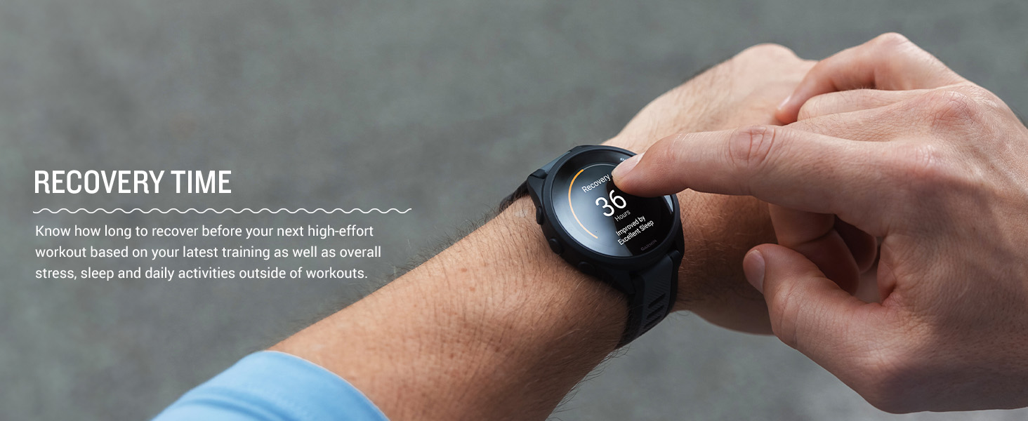 Garmin Forerunner 165 Running Smartwatch, Colorful AMOLED Display, Training Metrics and Recovery Insights