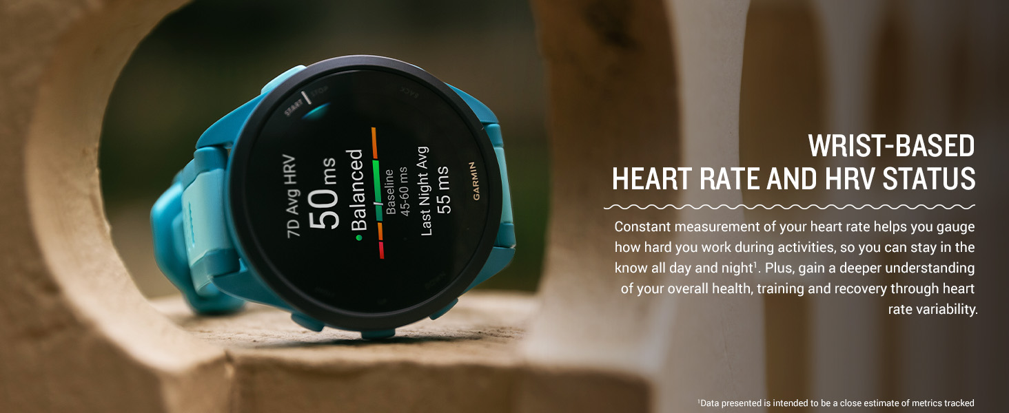 Garmin Forerunner 165 Running Smartwatch, Colorful AMOLED Display, Training Metrics and Recovery Insights