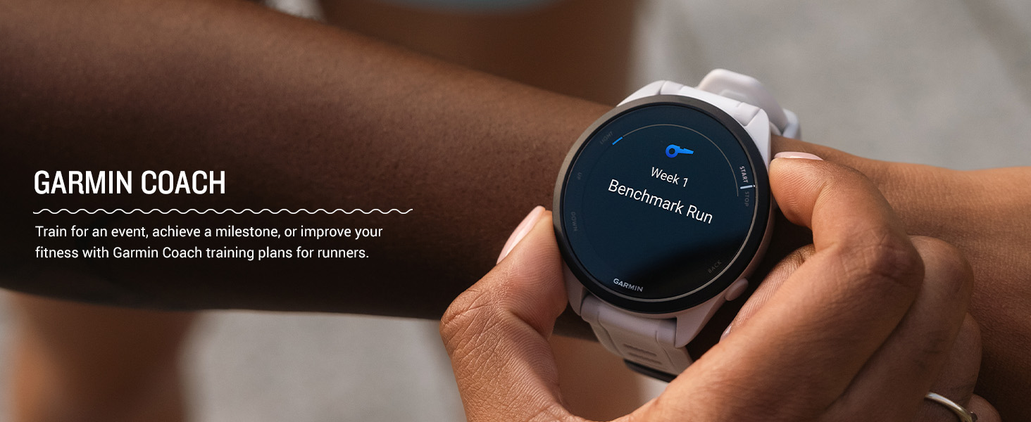 Garmin Forerunner 165 Running Smartwatch, Colorful AMOLED Display, Training Metrics and Recovery Insights