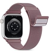 Nylon Loop Sport Band Compatible with Apple Watch Bands for Women Men 40mm 44mm 45mm 46mm 49mm 38mm 42mm, Breathable Soft Band Ideal for Outdoor
