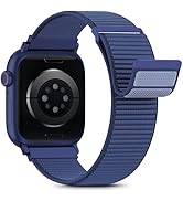 Nylon Loop Sport Band Compatible with Apple Watch Bands for Women Men 40mm 44mm 45mm 46mm 49mm 38mm 42mm, Breathable Soft Band Ideal for Outdoor